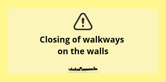 Closing of walkways on the walls
